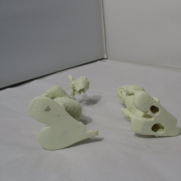 Lot of 2 Adorable Retired Snowbabies Snow Baby Figurines Dept 56 - Picture 10 of 11